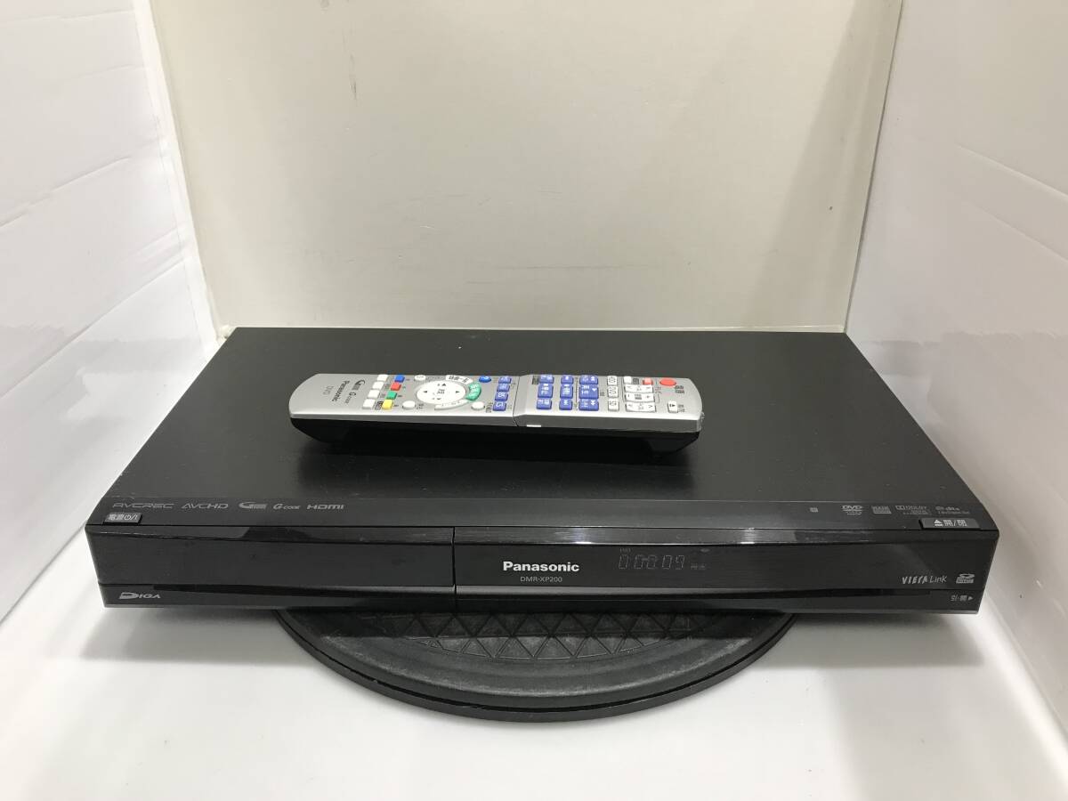 パナソニック DVD/HDDレコーダー DMR-XP200 純正リモコン付　中古品R824