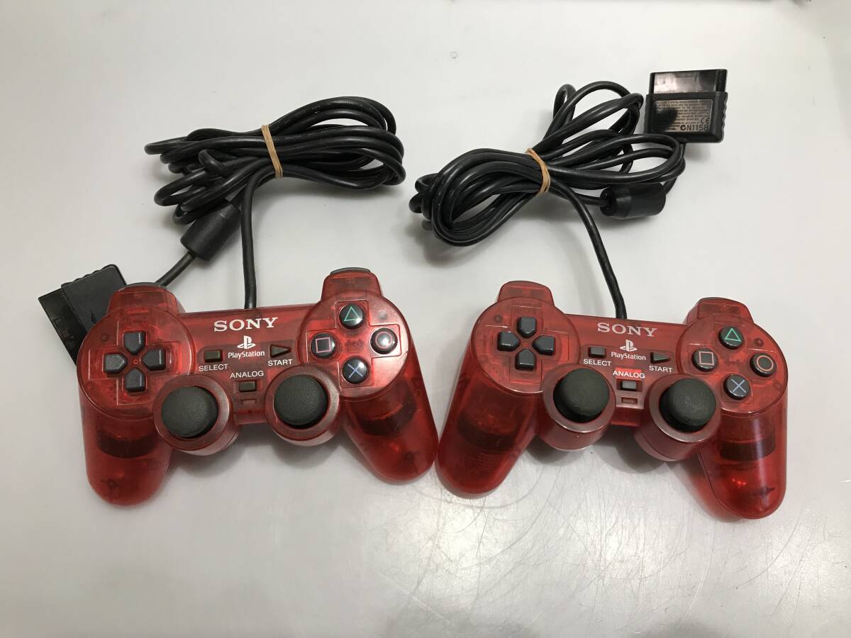 PS2 デュアルショック2 SCPH-10010 2個 動作未確認　ジャンクG285