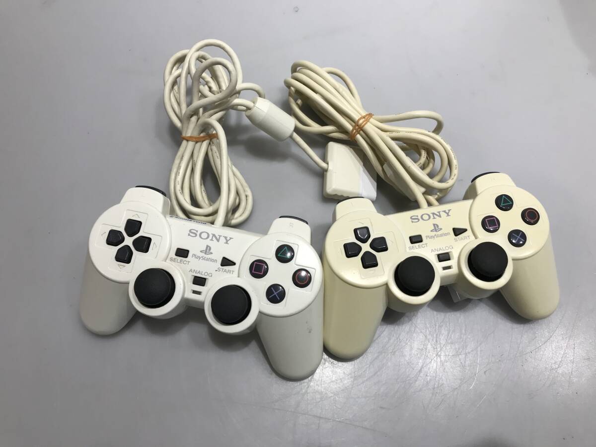 PS2 デュアルショック2 SCPH-10010 2個 動作未確認　ジャンクG286