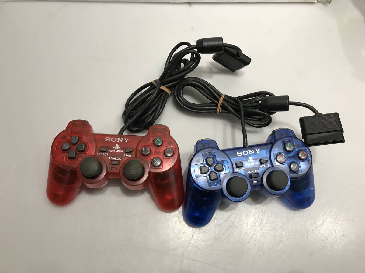 PS2 デュアルショック2 SCPH-10010 2個 動作未確認　ジャンクG287