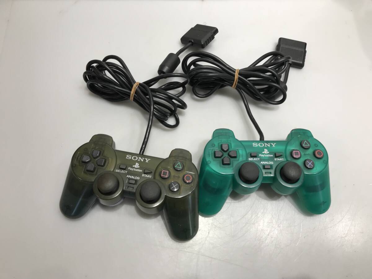 PS2 デュアルショック2 SCPH-10010 2個 動作未確認　ジャンクG289