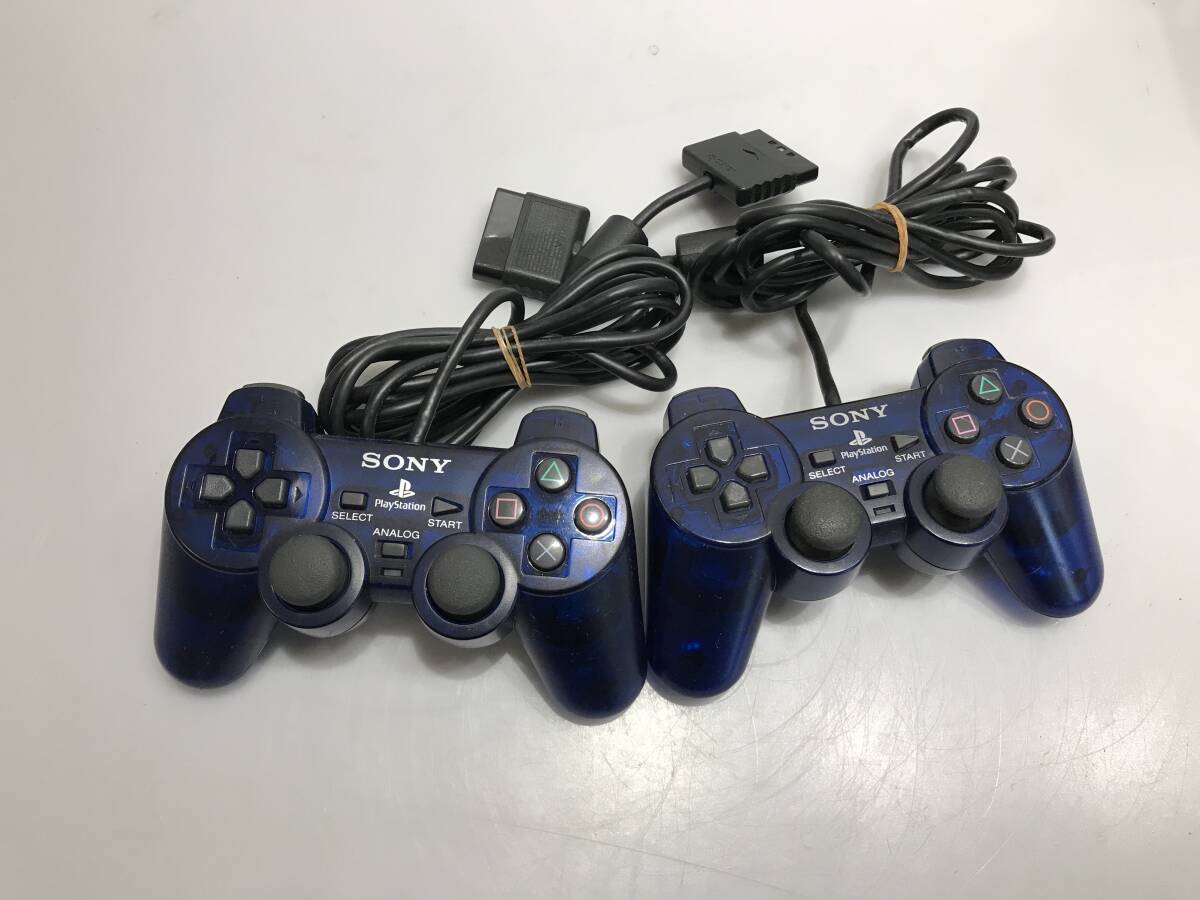 PS2 デュアルショック2 SCPH-10010 2個 動作未確認　ジャンクG293
