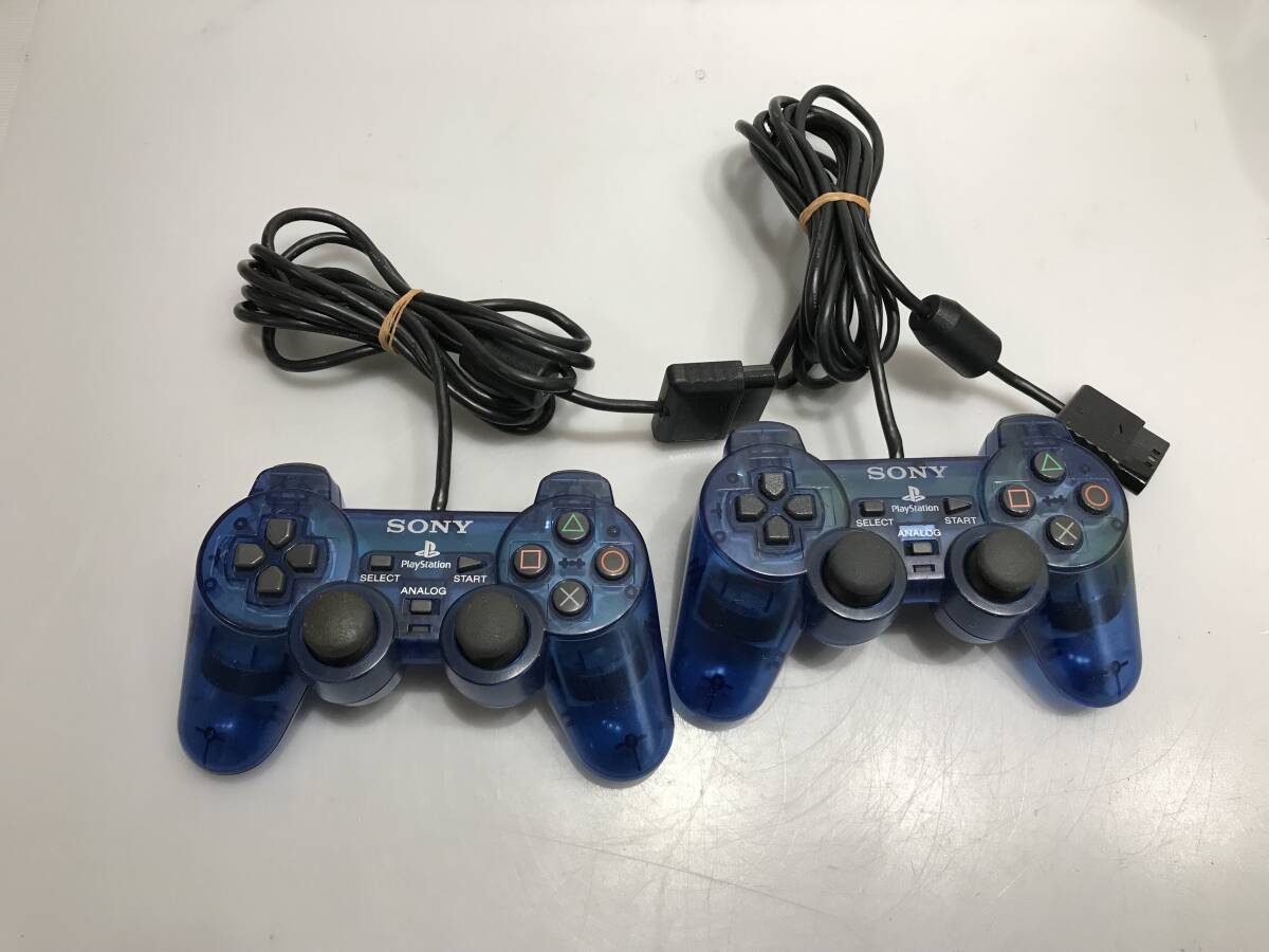 PS2 デュアルショック2 SCPH-10010 2個 動作未確認　ジャンクG294