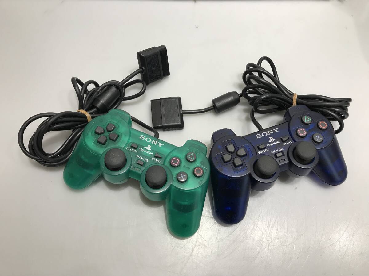 PS2 デュアルショック2 SCPH-10010 2個 動作未確認　ジャンクG295