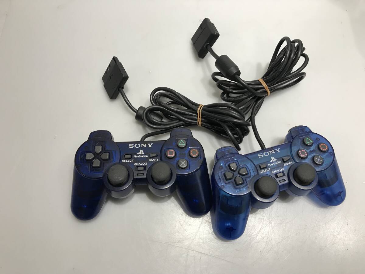 PS2 デュアルショック2 SCPH-10010 2個 動作未確認　ジャンクG296