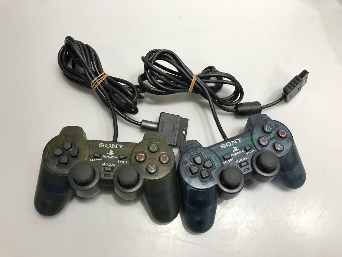 PS2 デュアルショック2 SCPH-10010 2個 動作未確認　ジャンクG297