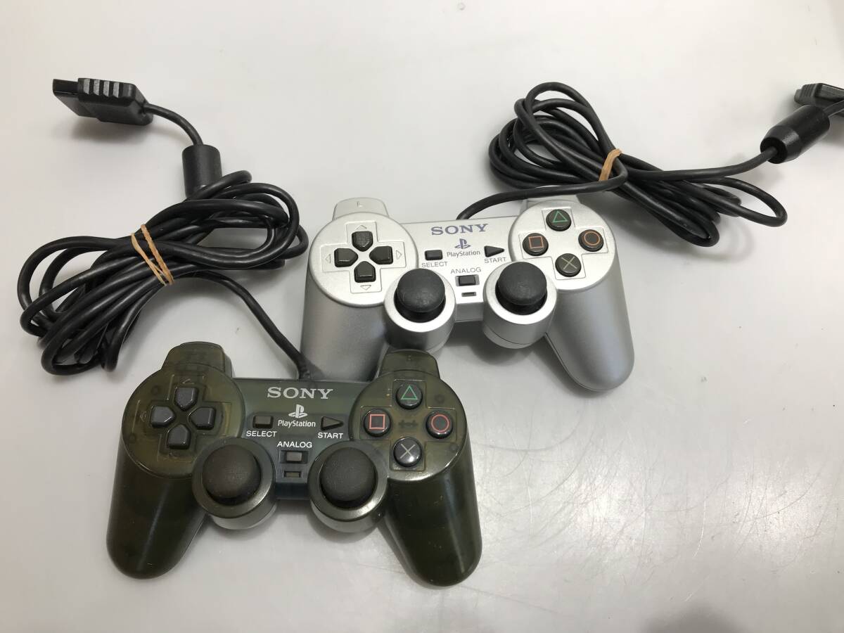 PS2 デュアルショック2 SCPH-10010 2個 動作未確認　ジャンクG302
