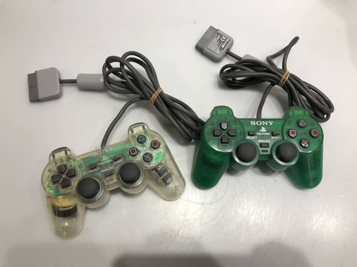 PS1 プレイステーション用 アナログコントローラー SCPH-1200 ２個 　ジャンクG306
