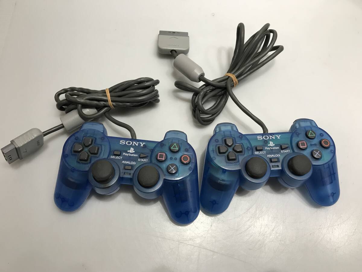 PS1 プレイステーション用 アナログコントローラー SCPH-1200 ２個 動作未確認　ジャンクG308