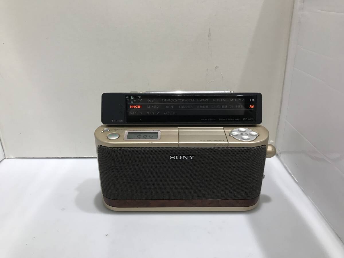 SONY FM/AM ポータブルラジオ ICF-A101 中古品Z586