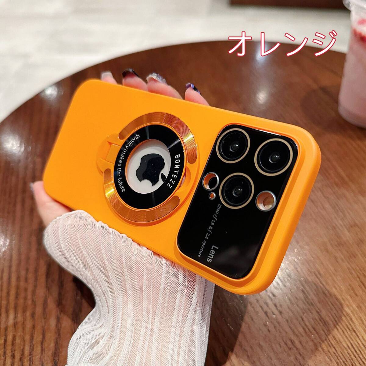 iPhone 17 16 15 14 13 12 11 Pro max Plus Air ケース レンズ保護 MagSafe充電 スタンド式 スマホ ケース カバー