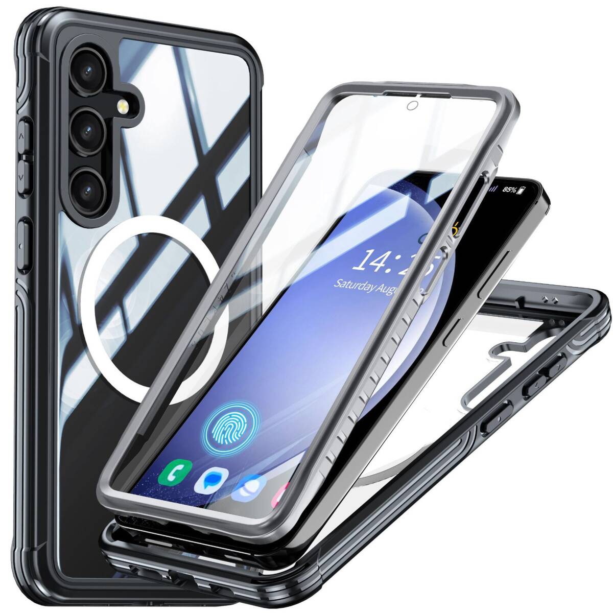 Galaxy S26 25 24 Plus Ultra Fe ケース TPU製 強化ガラス ギャラクシー S26 S25 S24 プラス ウルトラ ケース カバー