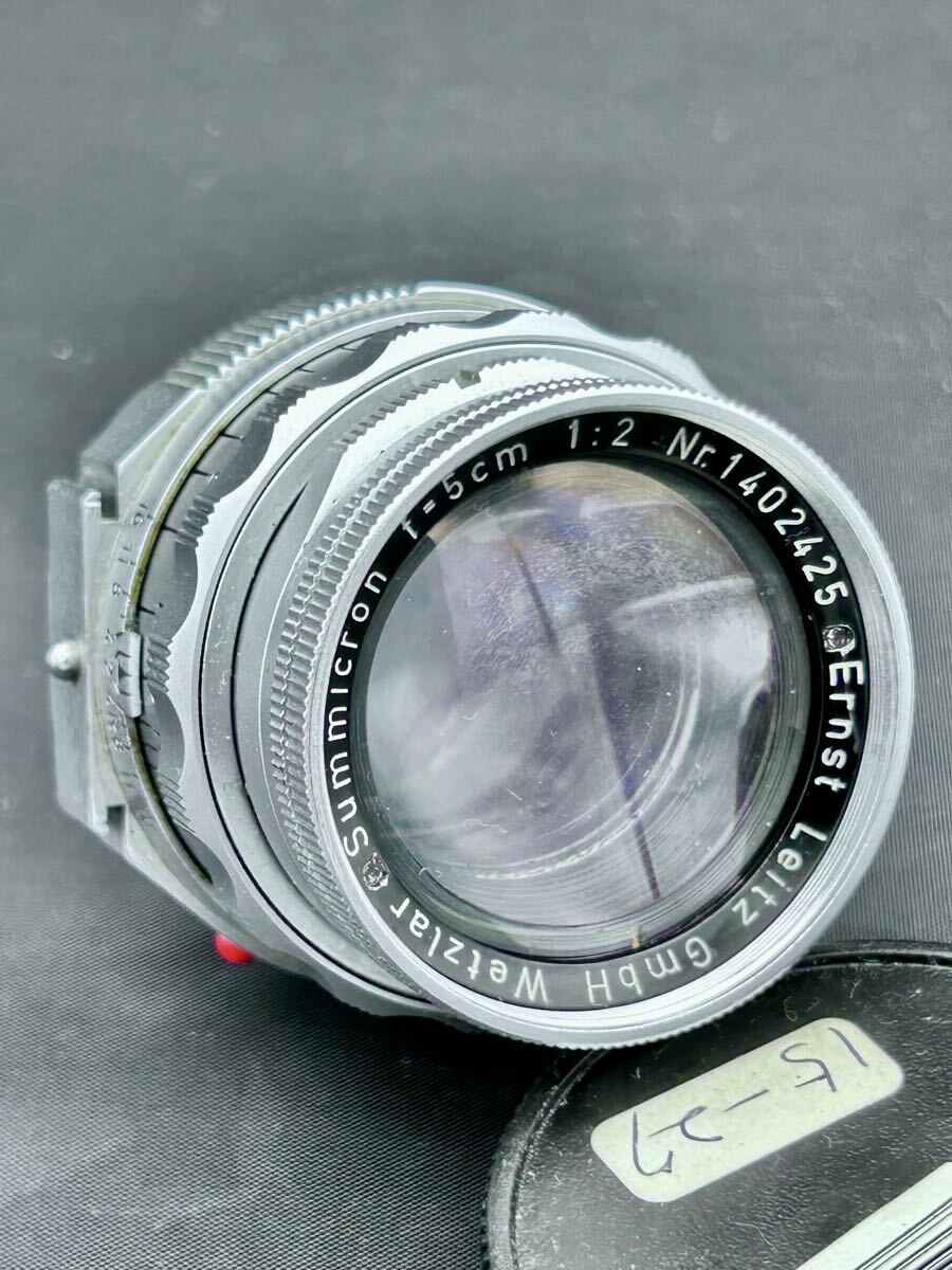Leica Summicron Nr.140番台 ライカ 単焦点 レンズ ズミクロン F2 逆ローレット 5cm 50mm 前期？ Ernst Leitz Gmbh Wetzlar