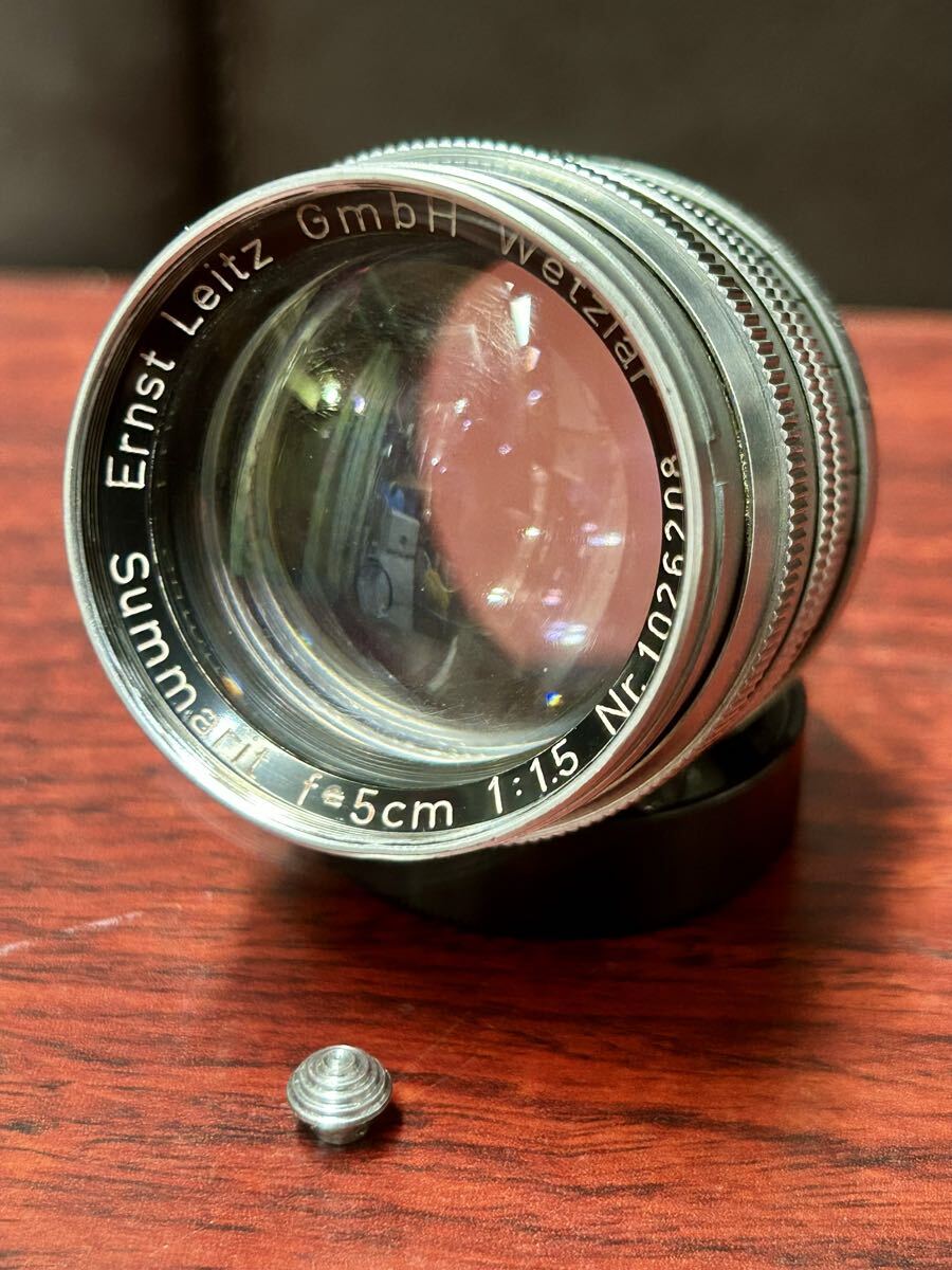 LEICA Summarit ライカ ズマリット 5㎝ 50mm F1.5 Nr.102万番台 単焦点 Ernst Leitz GmbH Wetzlar