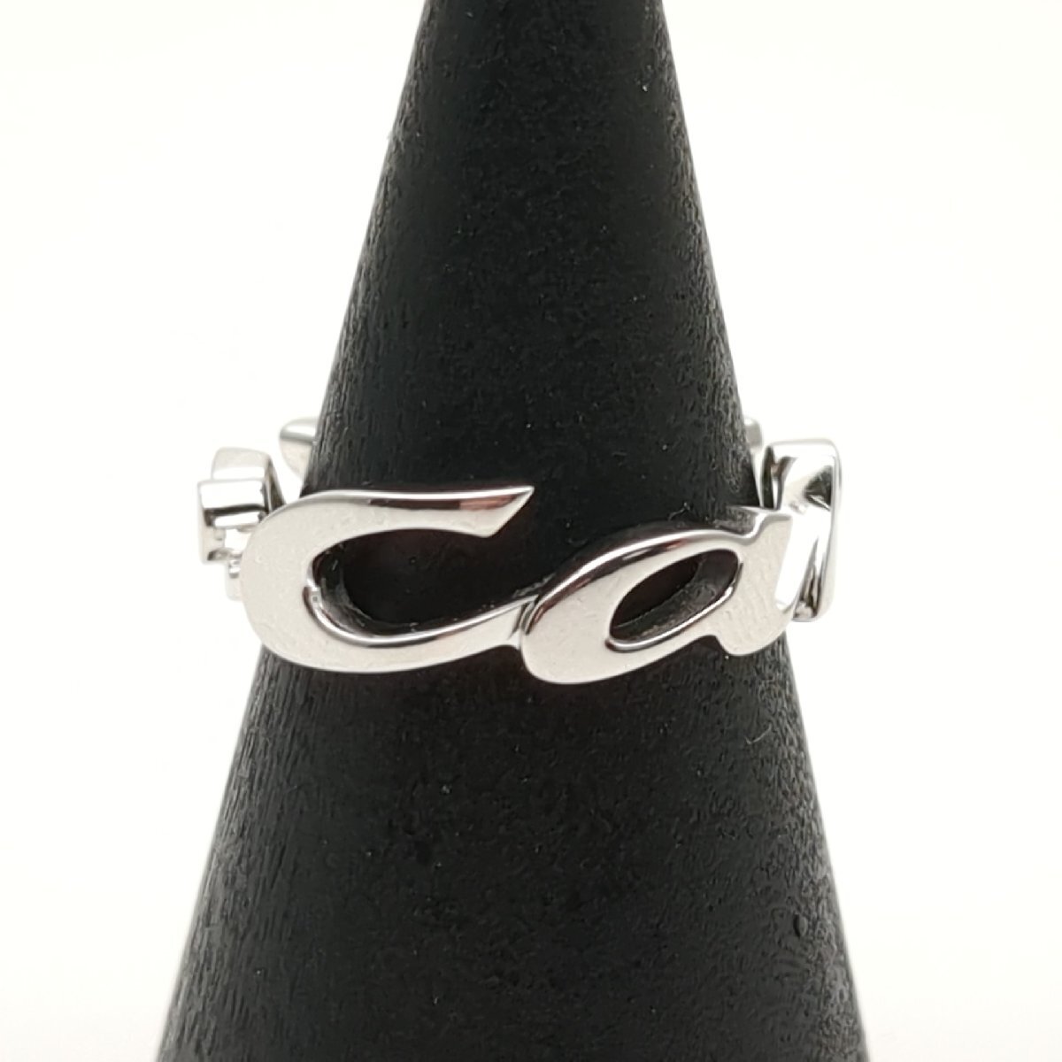 Cartier カルティエ リング シグネチャー K18WG ブランドロゴデザイン 約10.5号 表記サイズ51 約4.6g AU750 ジュエリー アクセサリー