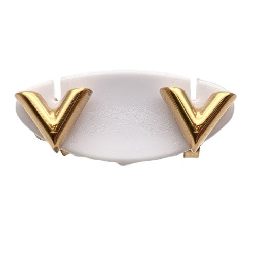 LOUIS VUITTON ルイ・ヴィトン ピアス エセンシャルV 両耳用 ゴールド金具 キャッチ付き 保存袋 箱付き M68153