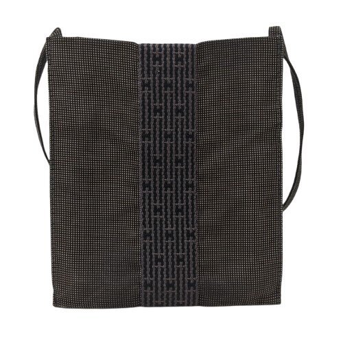 HERMES エルメス ショルダーバッグ エールライン ナイロンキャンバス グレー 灰色系 ポシェット サコッシュ