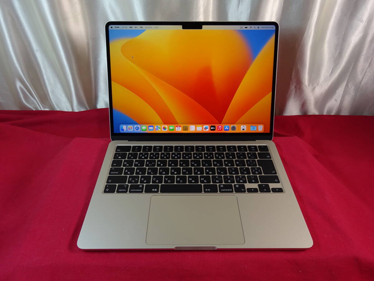 MacBook Air 13.6-inch M2,2022 / A2681 ジャンク品/SSD256GB/メモリ8GB/Ventura (2604211)