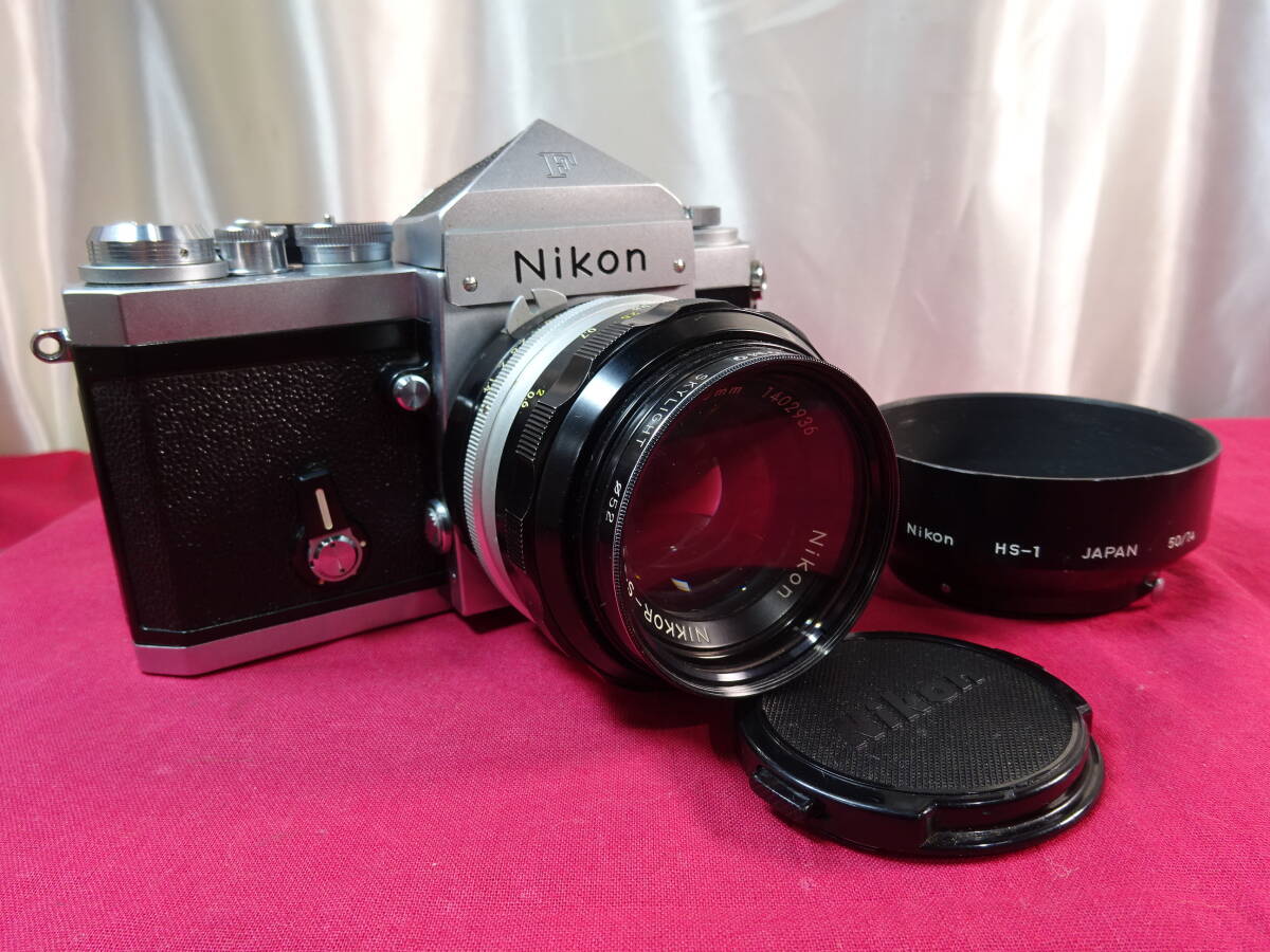 Nikon F 一覧レフフィルムカメラ　レンズ付き　現状品　(S-18)
