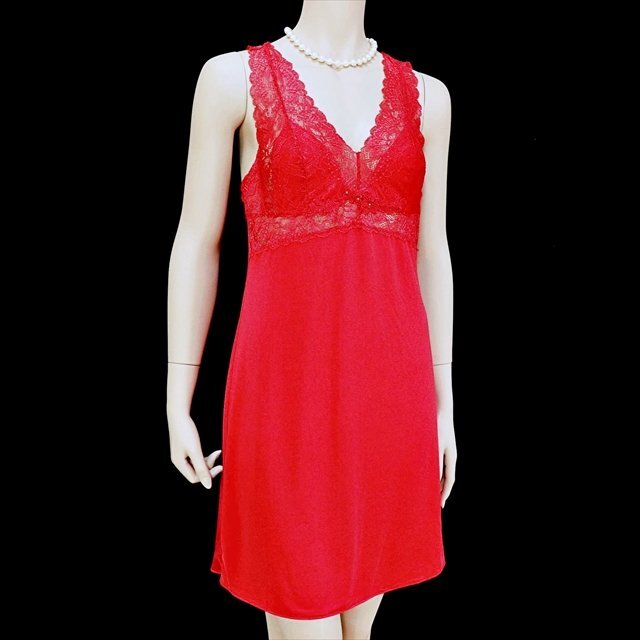 CX1-982//バスト90㎝の大きいLサイズ☆VENUS/ヴィーナス☆優美なストレッチレース☆スリップ※一番安価で送料はゆうパケット250円