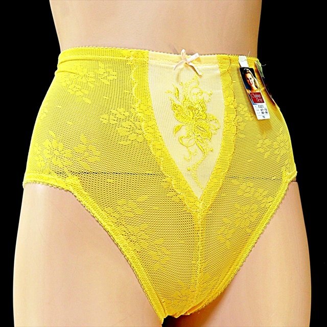 CX1-955//新品タグ付き☆爽やかなイエローカラー☆軽やかで柔らかなフィット感☆ショートガードル※一番安価で送料はゆうパケット250円