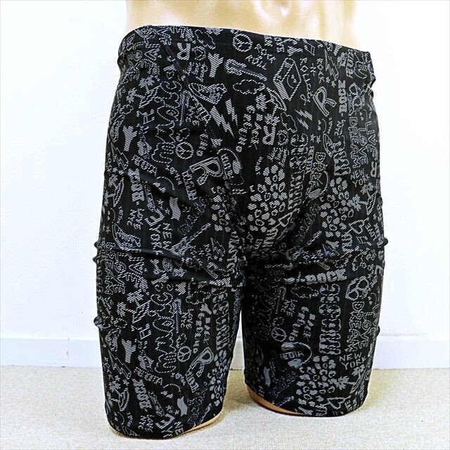 CE8-B32◇//3XLのメガサイズ♪renoma/レノマ*競泳水着*ポップな模様柄いっぱい♪ハーフスパッツ型※一番安価な送料はゆうパケットなら250円