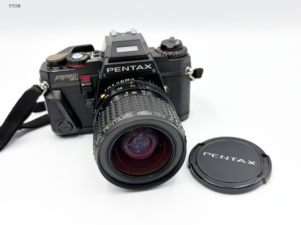 PENTAX programA ペンタックス プログラム SMC PENTAX-A ZOOM 1:4 35-70mm 一眼レフ フィルムカメラ ボディ レンズ 現状品 Y522HC