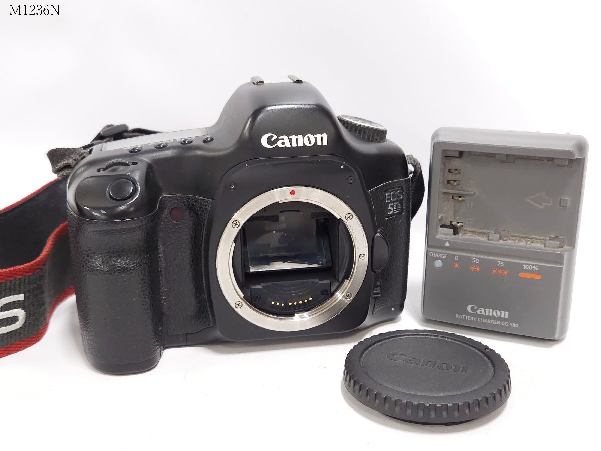 Canon EOS 5D キャノン イオス 一眼レフ デジタルカメラ ボディ CG-580 充電器 シャッター可 M1236NB