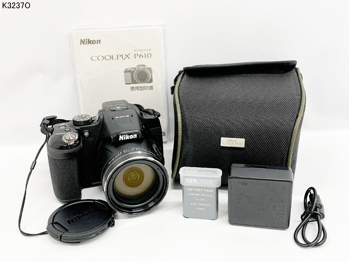 Nikon COOLPIX P610 ニコン クールピクス コンパクト デジタルカメラ バッテリー有 説明書 ケース付 シャッターOK K3237OD