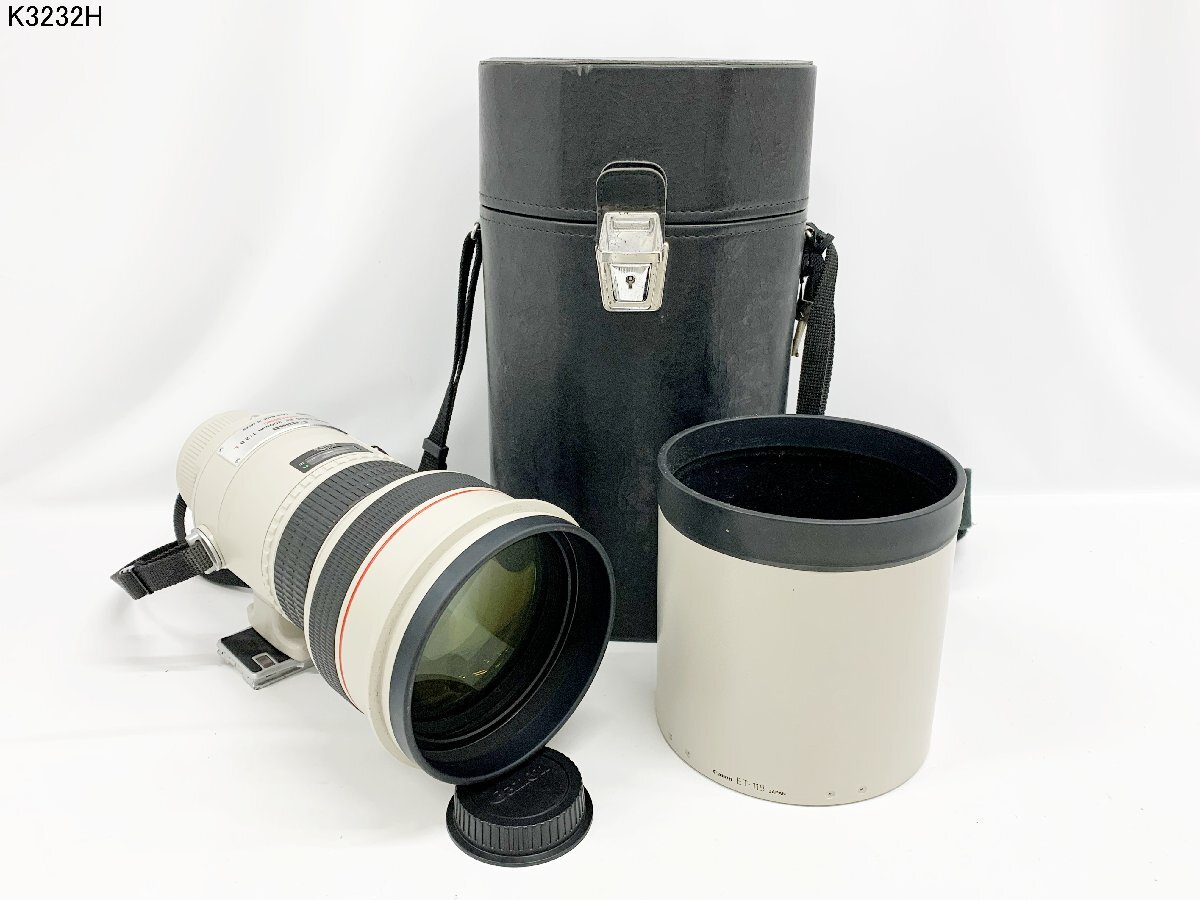 CANON LENS EF 300mm 1:2.8 L ULTRASONIC 一眼レフ カメラレンズ ET-118 フード ケース付 K3232H.