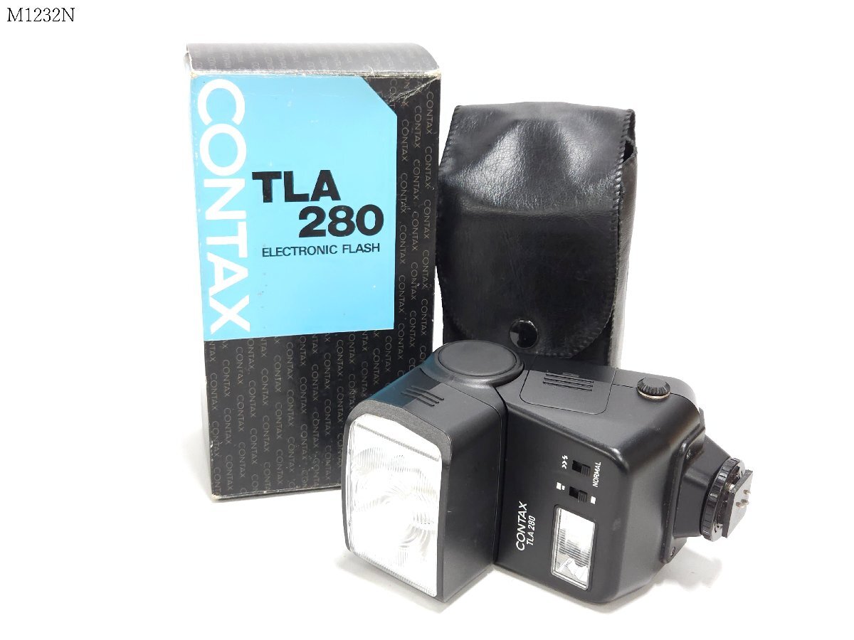 CONTAX TLA280 コンタックス ストロボ フラッシュ発光可 レザーケース 元箱付き M1232NB