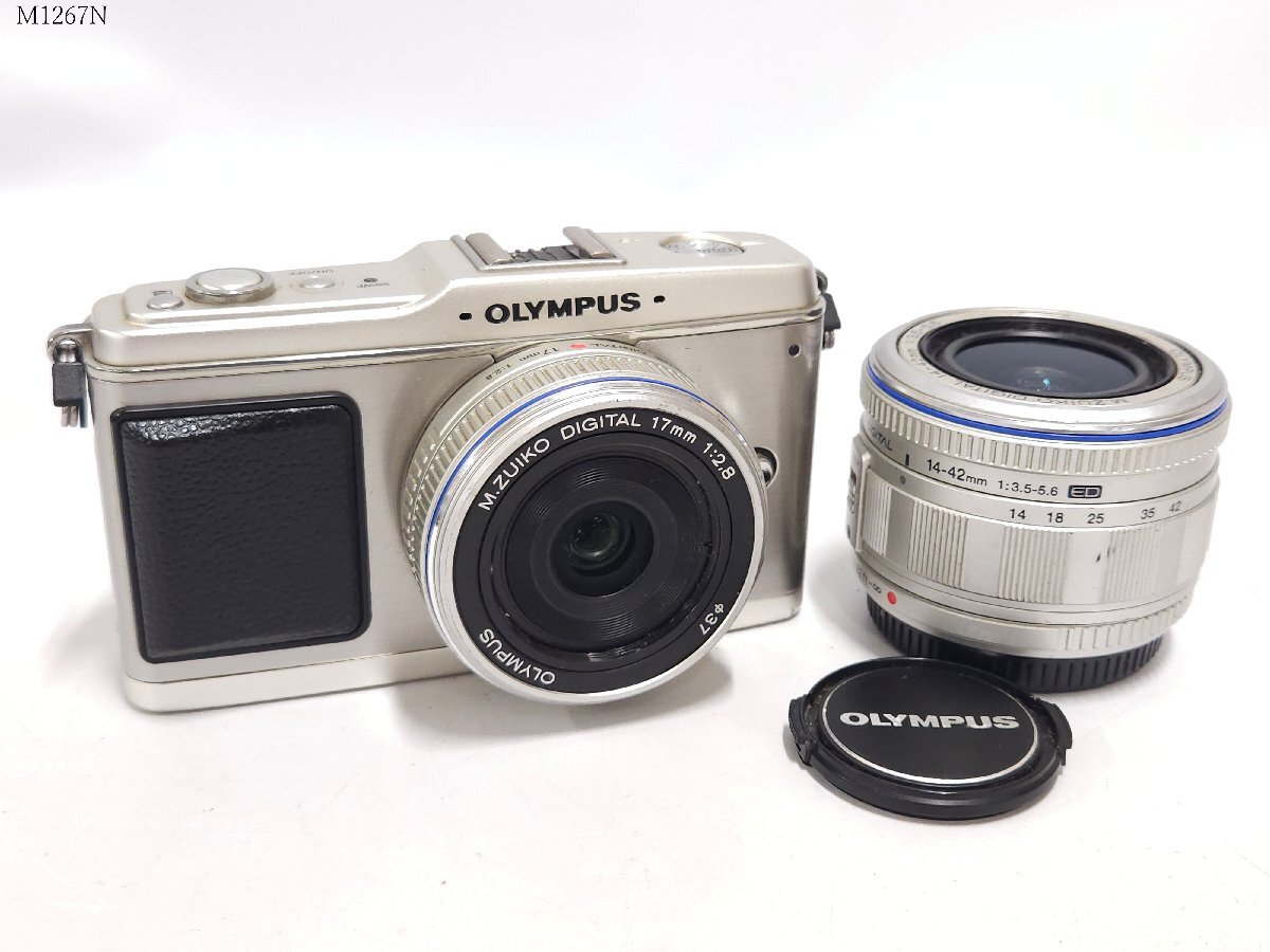OLYMPUS PEN E-P1 M.ZUIKO DIGITAL 17mm 1:2.8 14-42mm 1:3.5-5.6 オリンパス ペン ミラーレス一眼 デジタルカメラ ボディ レンズ M1267ND