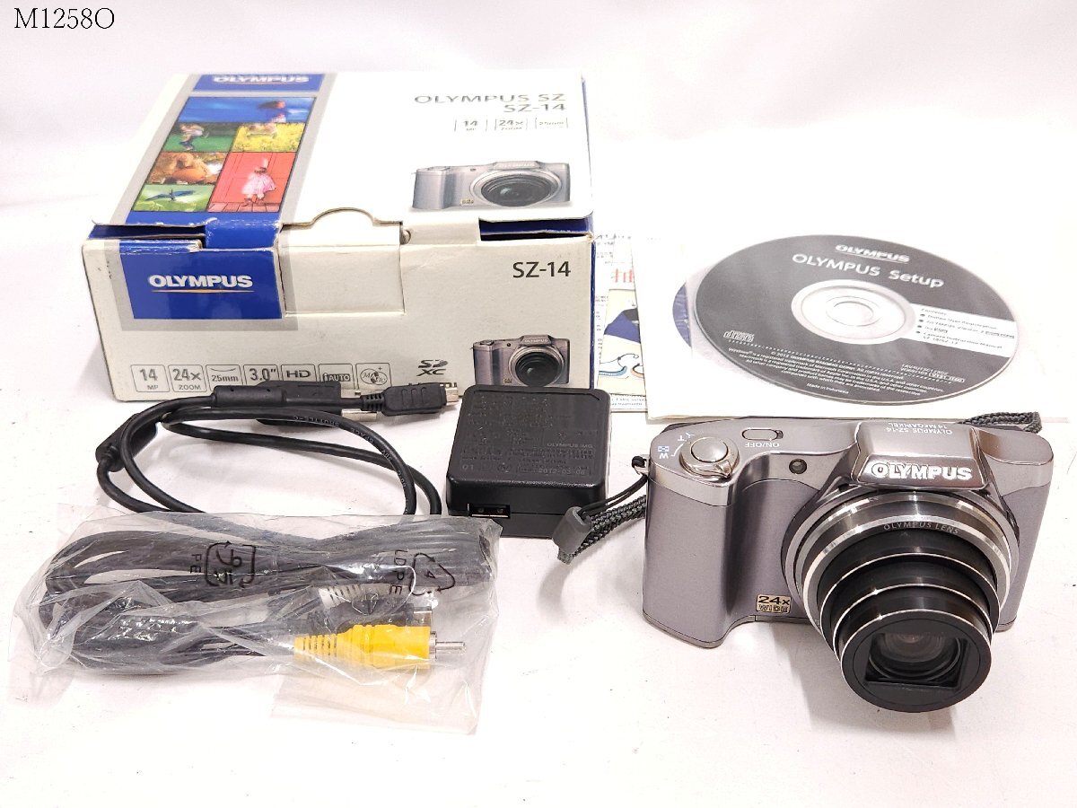 OLYMPUS SZ-14 オリンパス コンパクトデジタルカメラ 撮影可 F-2AC-1B 充電器付 M1258OB