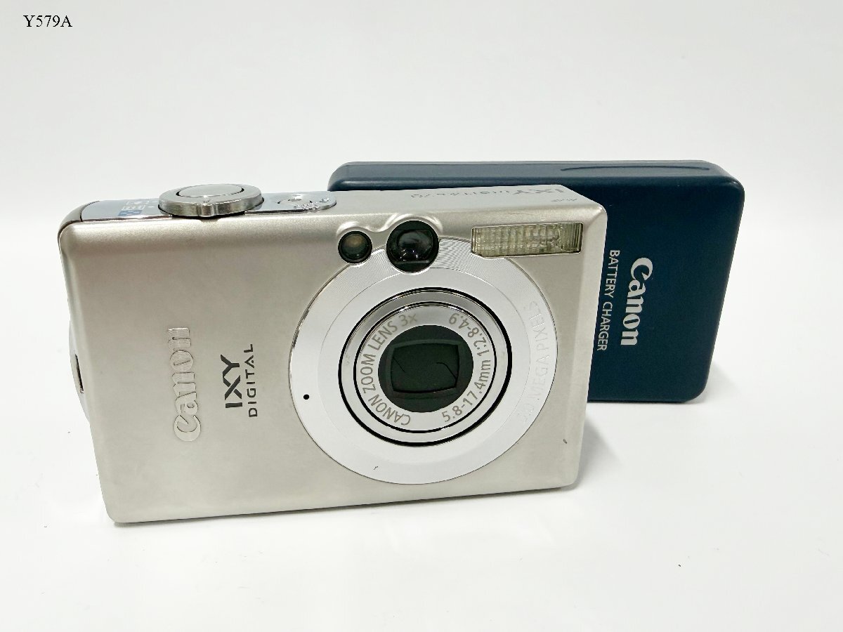 CANON IXY DIGITAL キャノン PC1193 コンパクト デジタルカメラ シルバー デジカメ 充電器有り 現状品 Y579AC