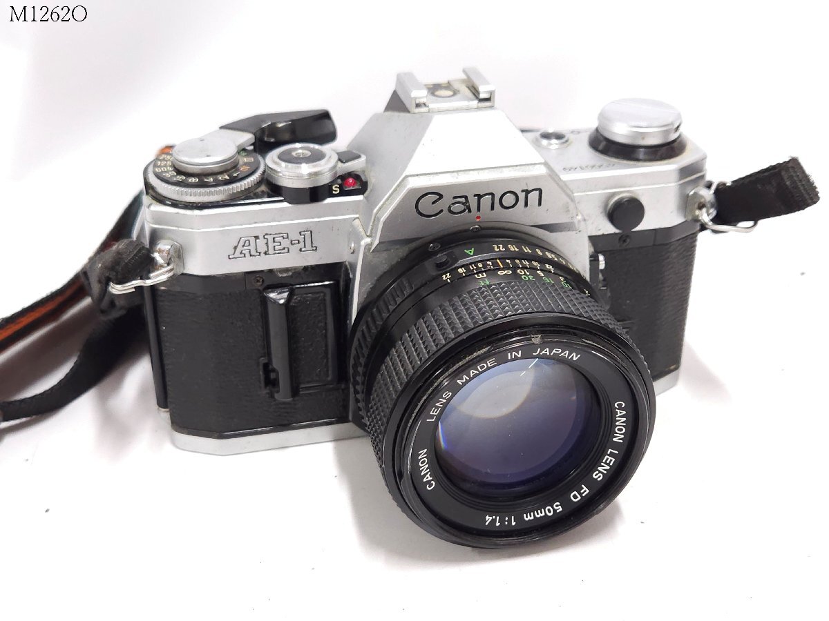 Canon AE-1 LENS FD 50mm 1:1.4 キャノン 一眼レフ フィルムカメラ ボディ レンズ シャッター可 M1262OD