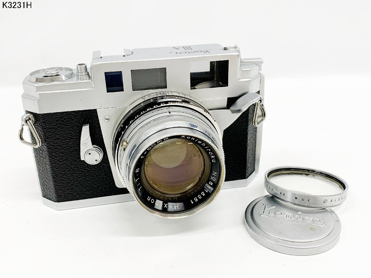 KONICA ⅢA 小西六 Hexanon 1:1.8 f=50mm コニカ ダブルストローク レンジファインダー フィルムカメラ シャッターOK K3231HC
