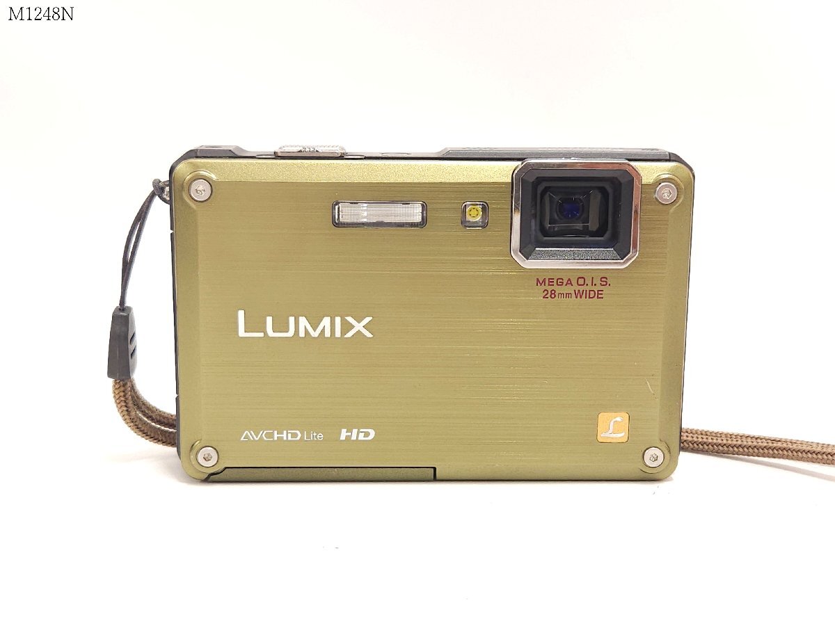 Panasonic LUMIX DMC-FT1 パナソニック ルミックス コンパクトデジタルカメラ グリーン 動作未確認 M1248NA