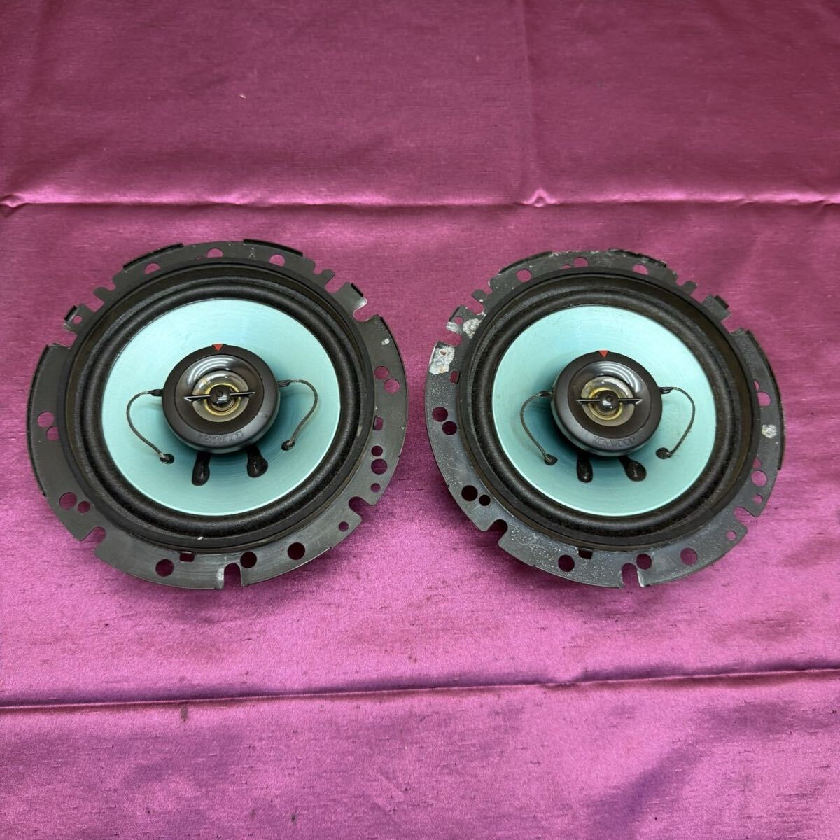 R8915 純正置換え KENWOOD スピーカー 左右 ペア KFC-C161 カーオーディオ 日産 ホンダ ミツビシ 無加工取り付け ※当時メーカー説明より