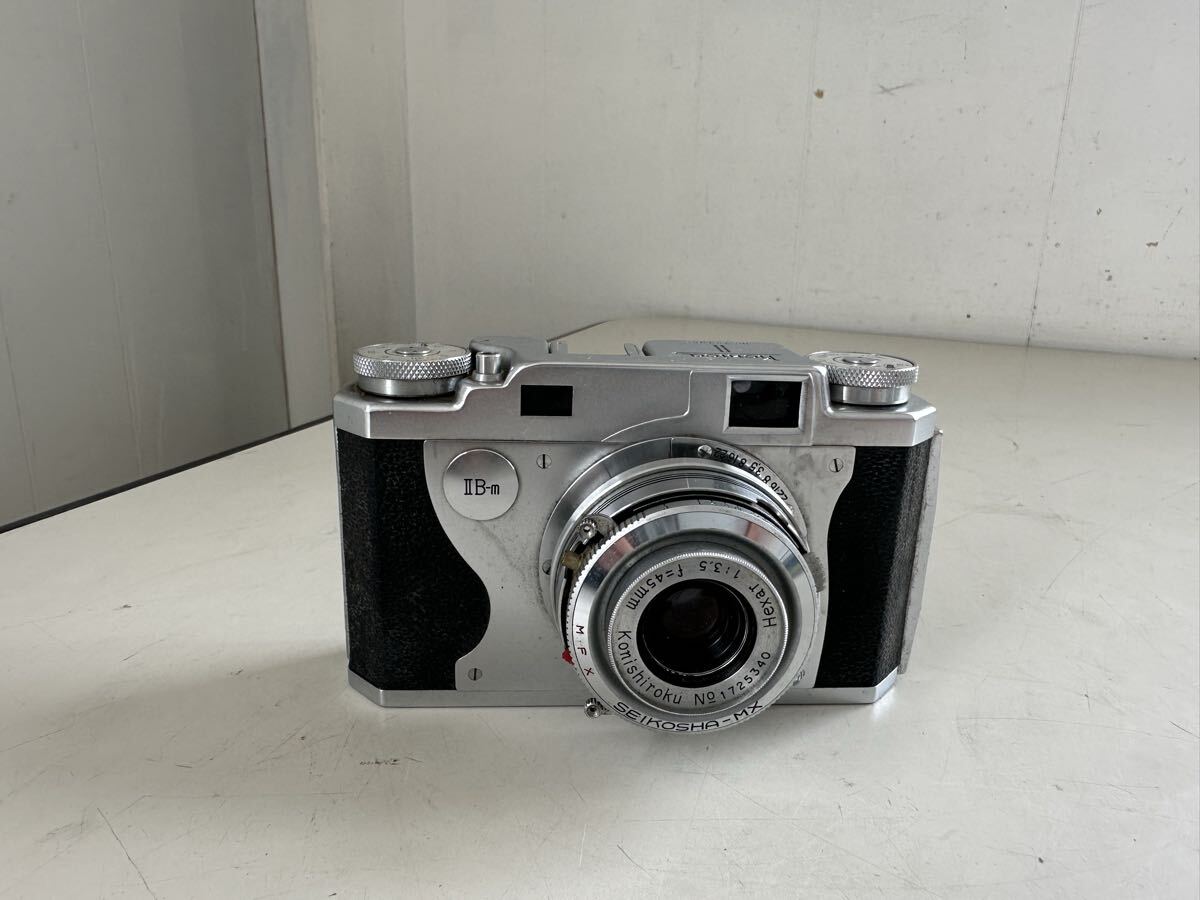 Konica II B-m レンジファインダー Konishiroku Hexar 1:3.5 f=45mm 動作未確認 