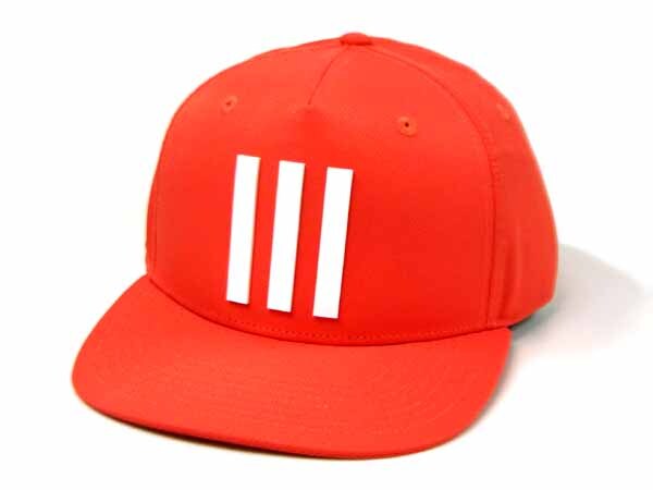 adidas アディダス ゴルフ ツアー スリーストライプ キャップ スカーレット 男女兼用 フリーサイズ 【新品未使用品】 ◆アウトレット◆