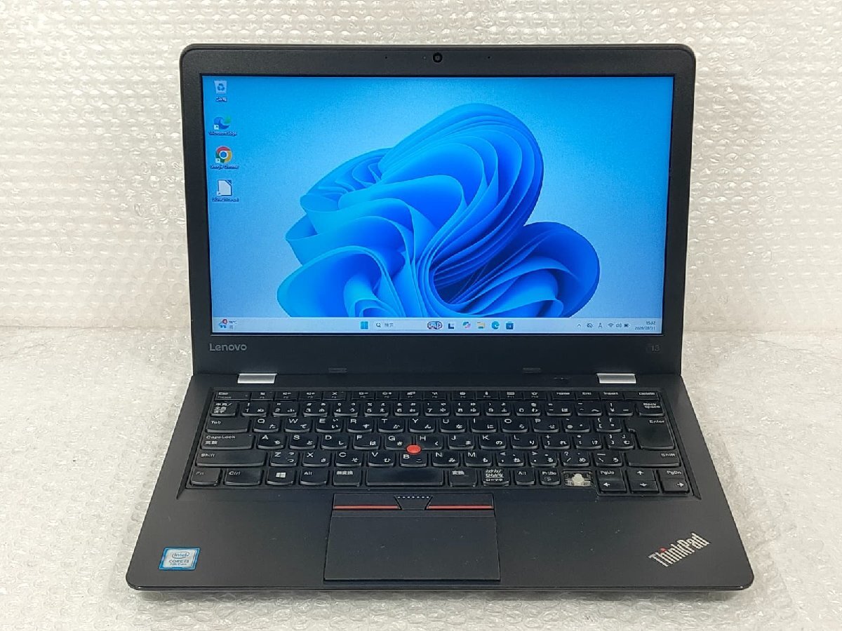 ●レノボ Lenovo ThinkPad 13 20J1-CT01WW / i3-7100U / 4GBメモリ / 180GB M.2 / 13.3型 / Windows 11 Home / 難あり品 【 ITS JAPAN 】