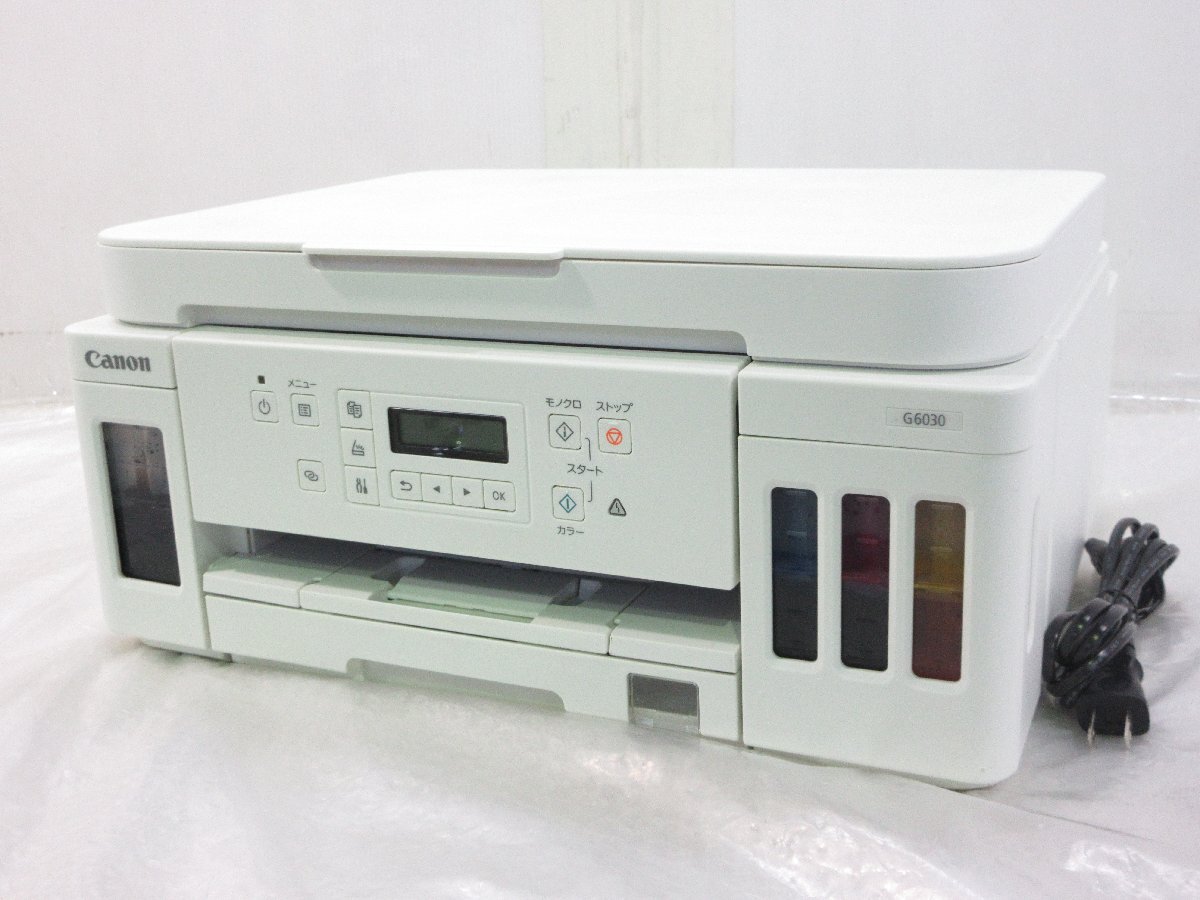 ◎Canon キャノン A4 インクジェットプリンター 複合機 特大容量ギガタンク搭載 Ｇ6030 ジャンク w4311