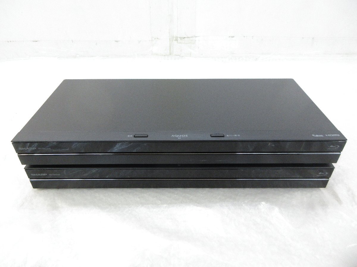 ◎SHARP シャープ AQUOS ブルーレイディスクレコーダー 2台セット HDD/1TB 2番組同時録画 BD-NW1200 2018年製 ジャンク w435