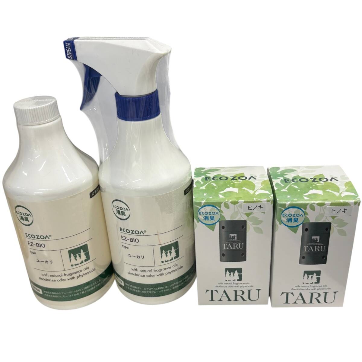 【未使用】 ECOZOA エコゾア EZ-BIO イージーバイオ 消臭液 ユーカリ 消臭剤 TARU ヒノキ 詰め替え用 