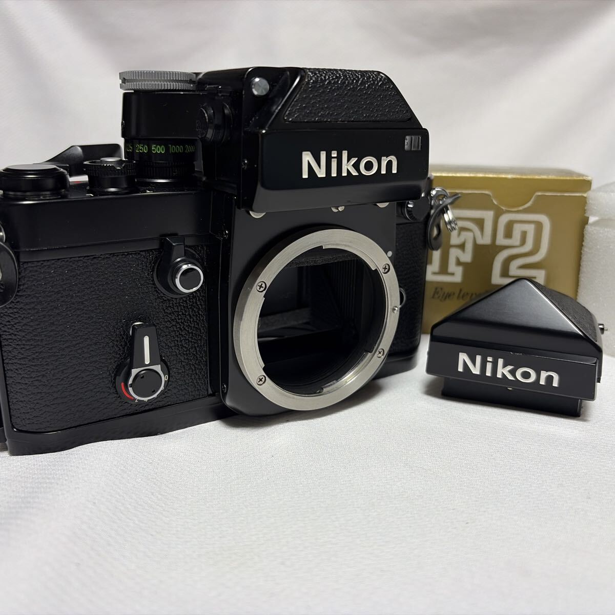 Nikon f2 photomic black f2 eye level finder de-1 ニコン 一眼レフ フィルムカメラ アイレベルファインダー付きセット
