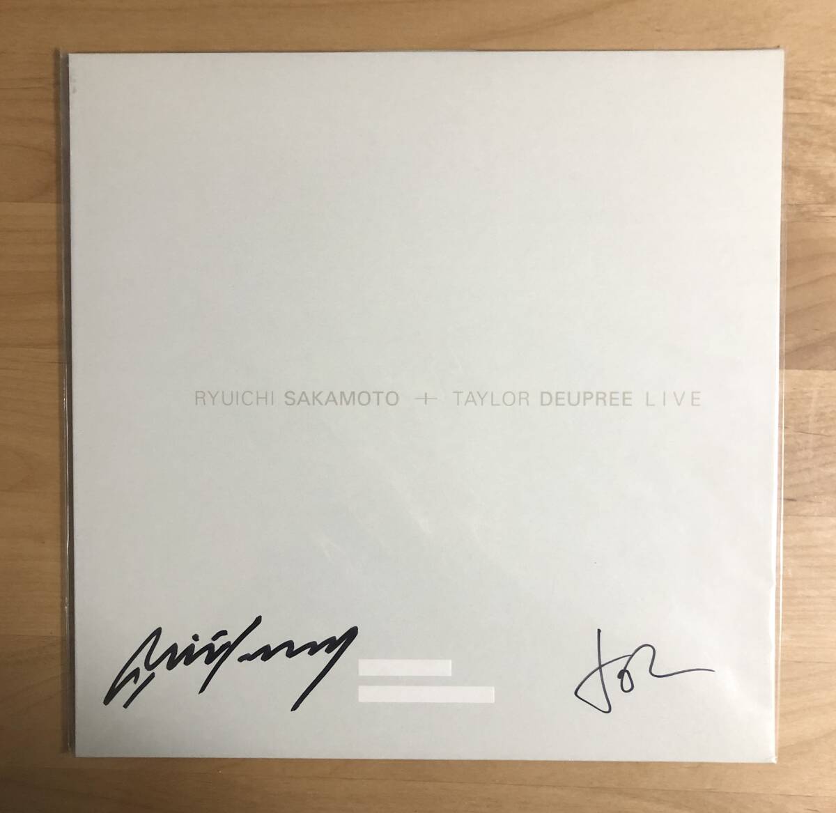 【直筆サイン入り SIGNED! 2LP】 坂本龍一 + テイラー・デュプリー / LIVE IN LONDON 検 RYUICHI SAKAMOTO TAYLOR DEUPREE YMO AUTOGRAPHED