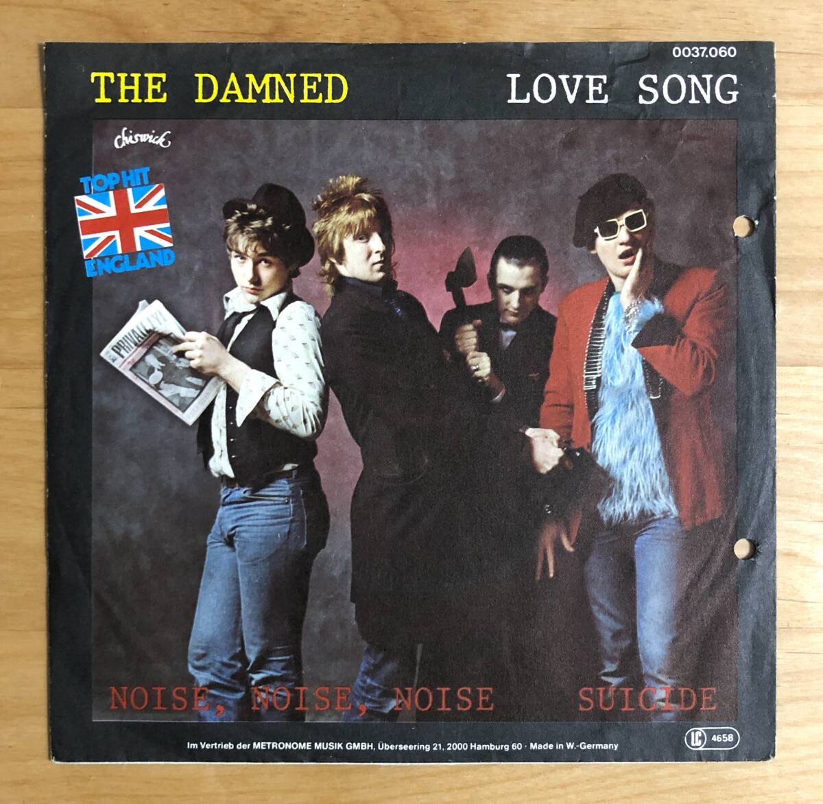 【RARE GERMAN ONLY PS! 7inch GERMANY-ORIGINAL】 THE DAMNED / LOVE SONG (0037.060) 検 GEMA PICTURE SLEEVE ザ・ダムド オリジナル盤