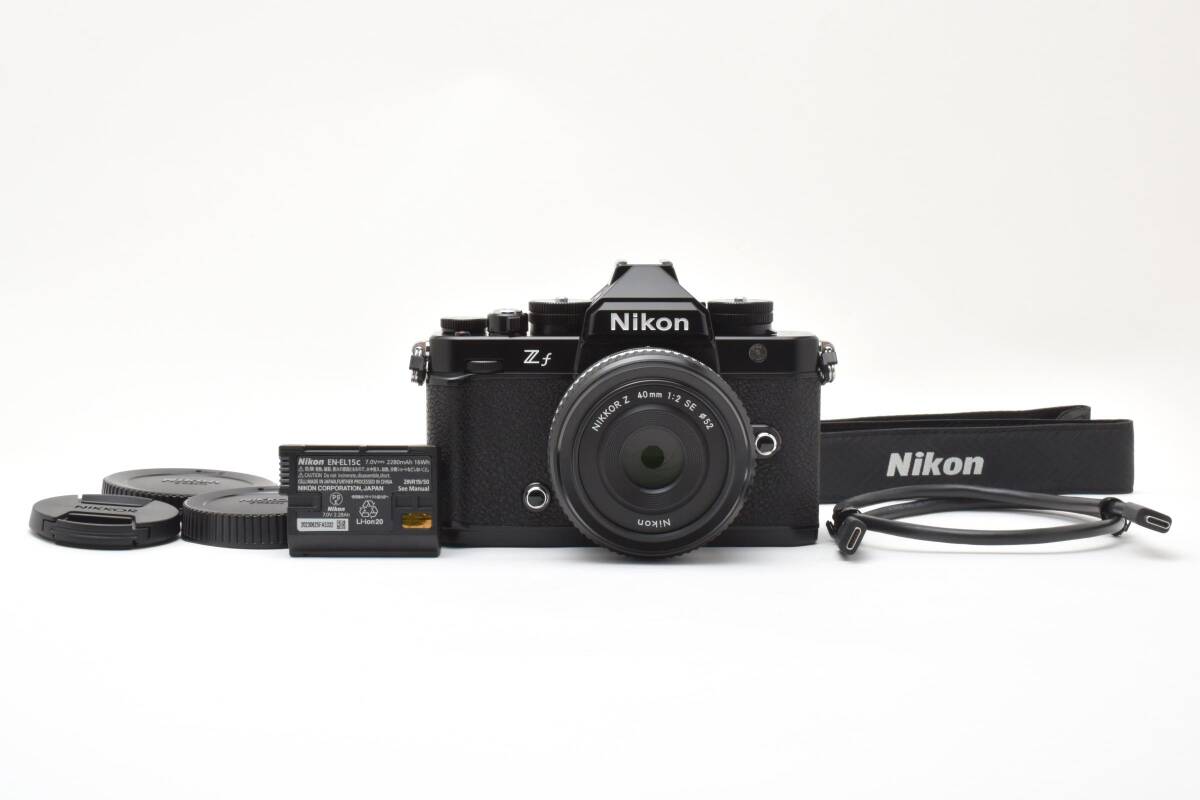 ★極上美品★《ショット数5,705回 》ニコン Nikon Z f Z 40mm F2 Special Edition レンズキット ブラック★　YMA9878＃19