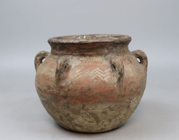中国古陶 彩文土器 彩陶アンダーソン土器 紀元前 発掘 壷 TK151