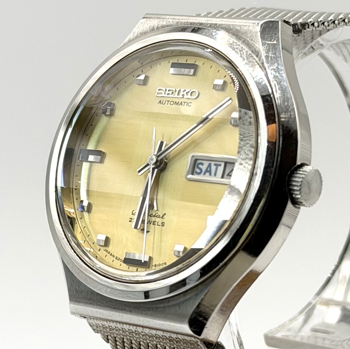 [稼働] SEIKO LM Special / セイコー ロードマチック スペシャル ゴールド 自動巻 AUTOMATIC 3針 アナログ デイデイト メンズ 腕時計